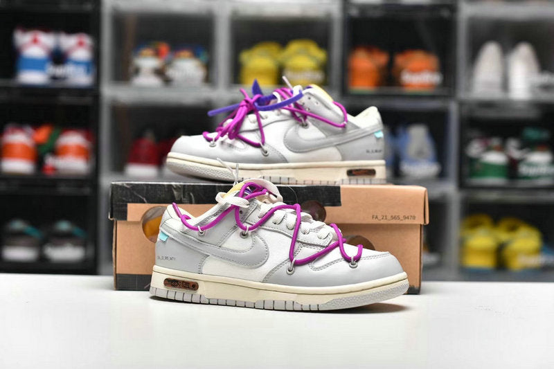 Nike Dunk Low & OW The 50 Pink v2