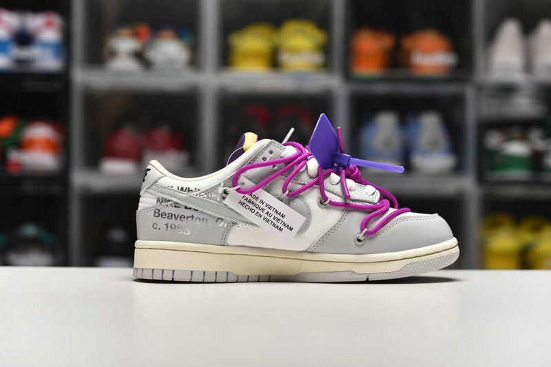 Nike Dunk Low & OW The 50 Pink v2