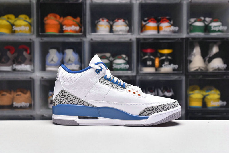 Nike Air Jordan 3 Retro White and True Blue