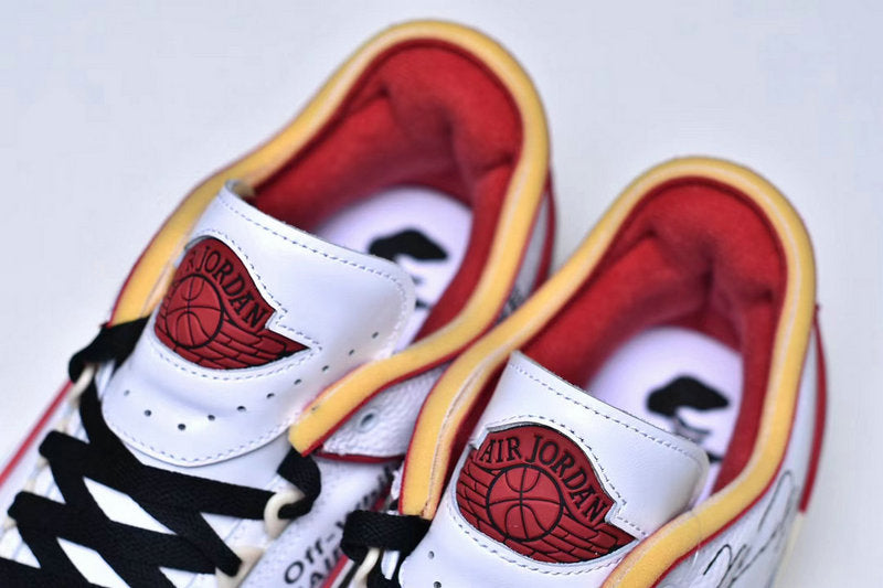 Nike Air Jordan 2 Retro Low White & Varsity Red